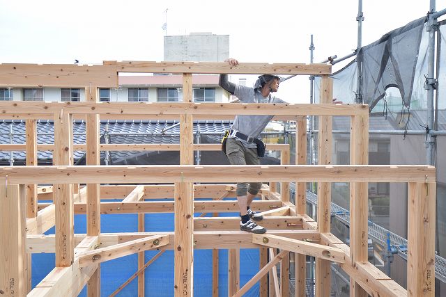 福岡市早良区曙01　注文住宅建築現場リポート④　～上棟式～