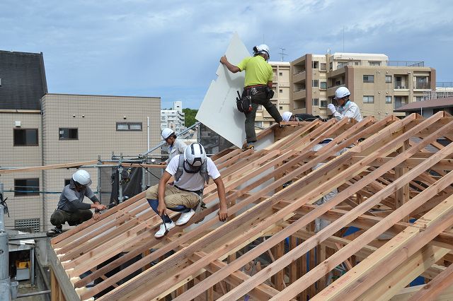 福岡市早良区曙01　注文住宅建築現場リポート④　～上棟式～