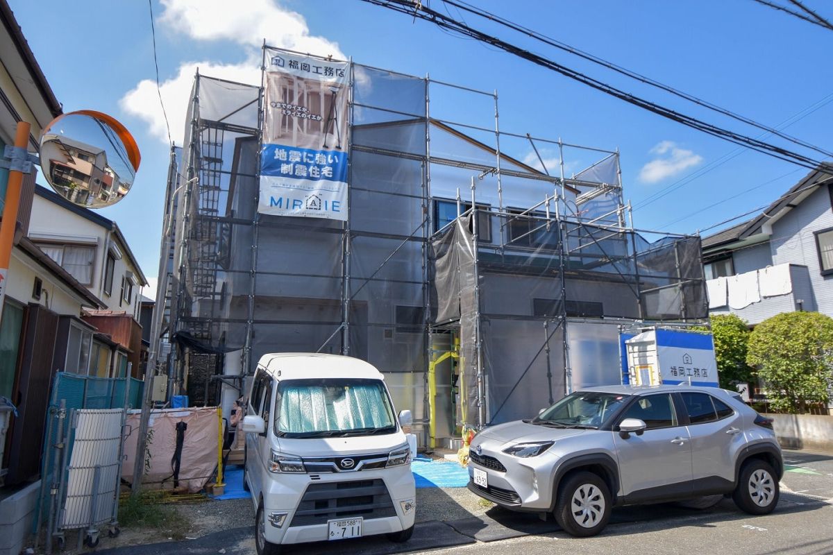 「福岡市早良区11」注文住宅現場リポート⑤【木工事】【石膏ボード】
