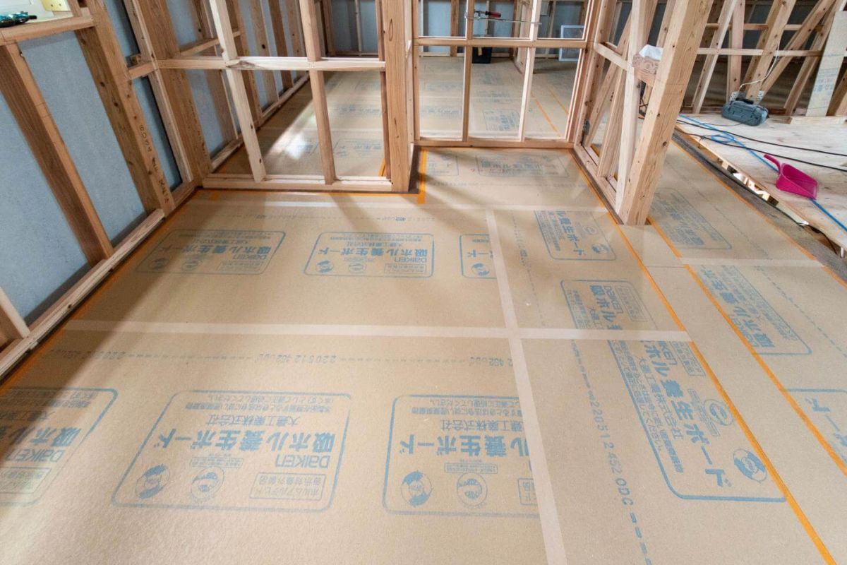 「福岡市東区10」注文住宅現場リポート⑥【木工事】【床材】