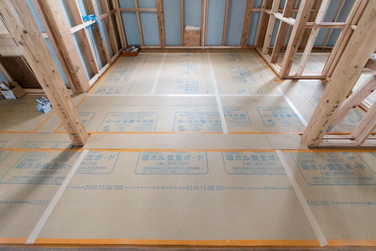 「福岡市東区10」注文住宅現場リポート⑥【木工事】【床材】