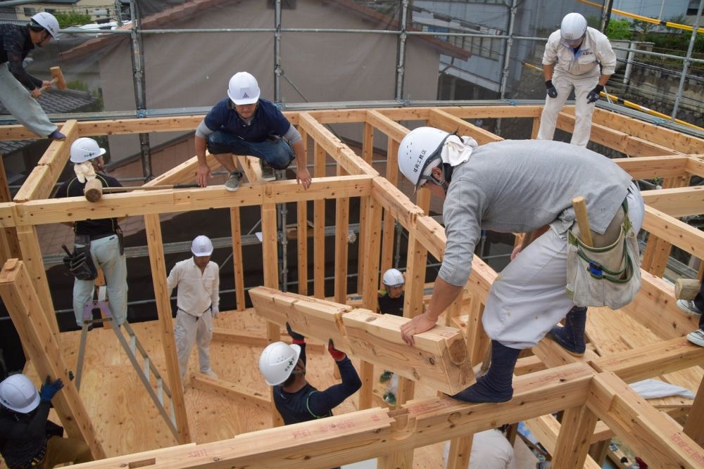 「福岡市城南区04」注文住宅現場リポート④【上棟式】