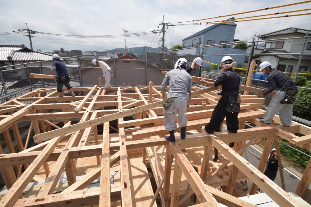 「福岡市城南区04」注文住宅現場リポート④【上棟式】