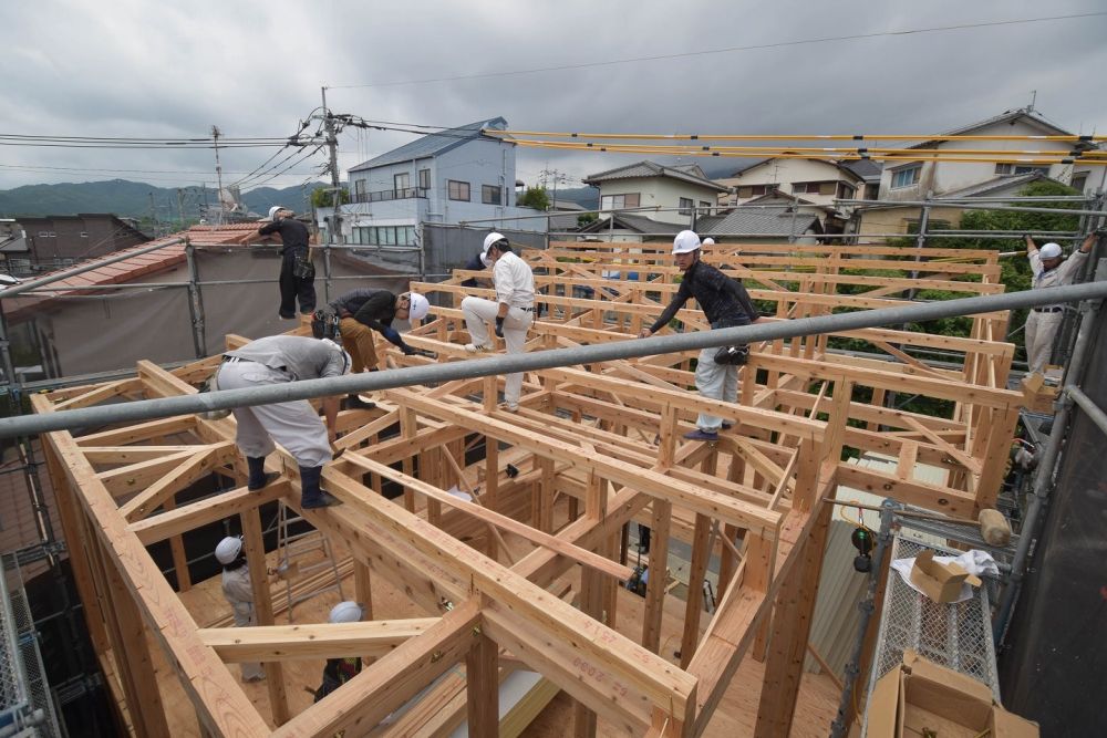 「福岡市城南区04」注文住宅現場リポート④【上棟式】