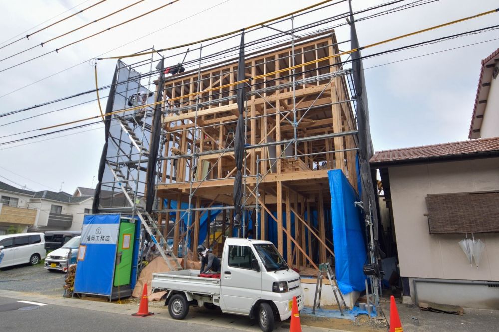 「福岡市城南区04」注文住宅現場リポート④【上棟式】