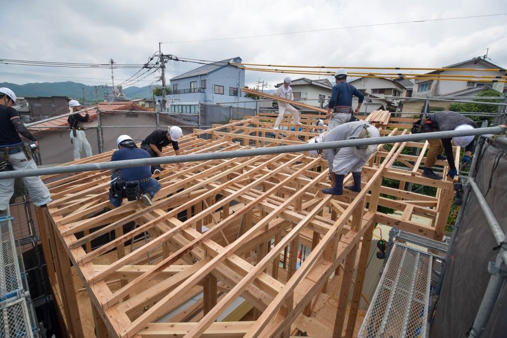 「福岡市城南区04」注文住宅現場リポート④【上棟式】