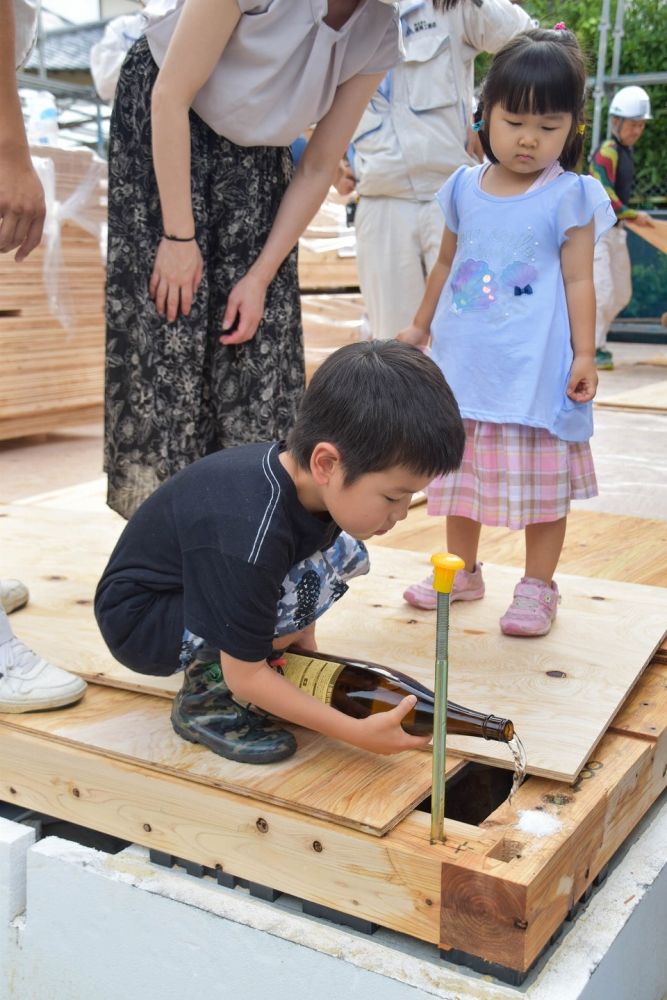 福岡市城南区04　注文住宅現場リポート④　～上棟式～