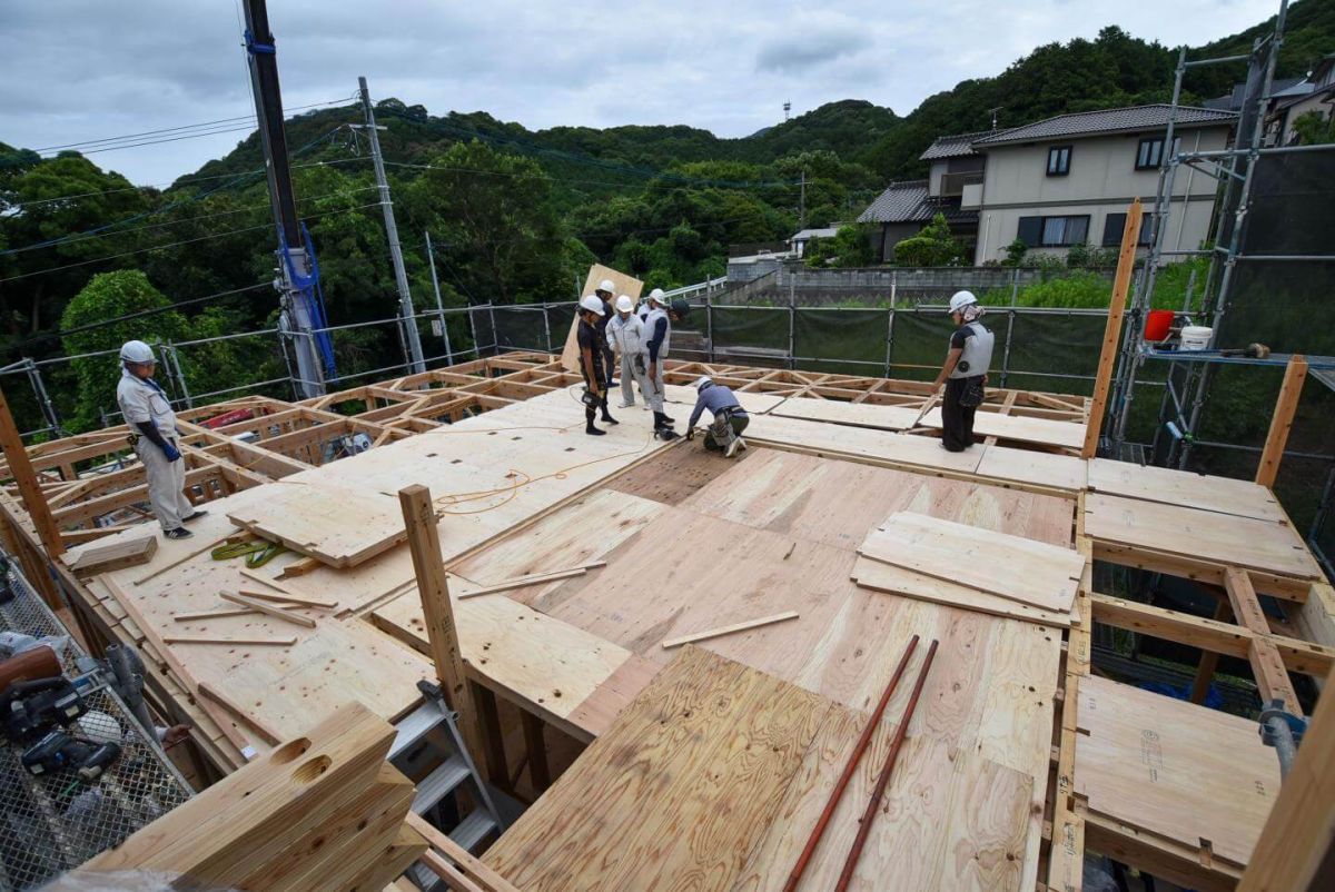 福岡県宗像市06　注文住宅建築現場リポート③　～上棟式・前半～