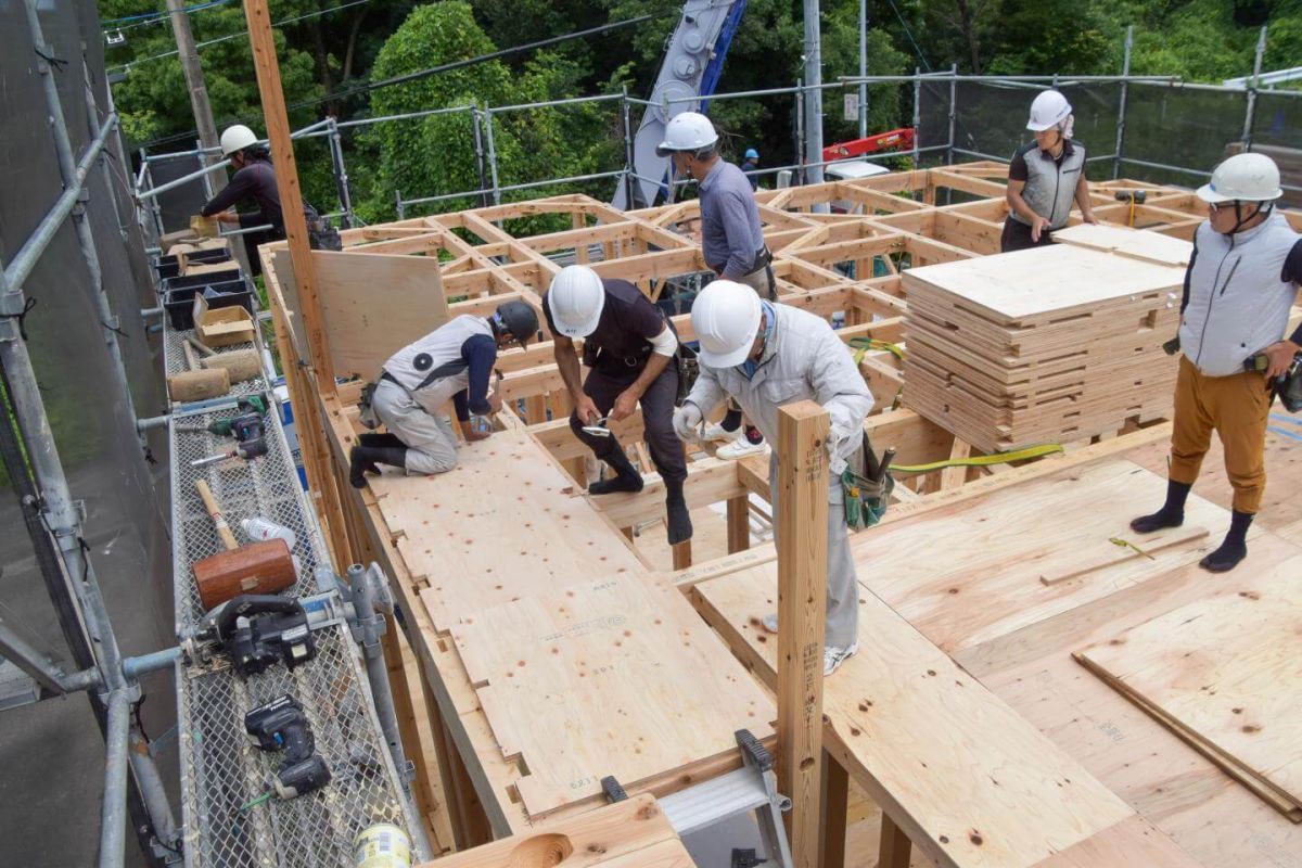 福岡県宗像市06　注文住宅建築現場リポート③　～上棟式・前半～