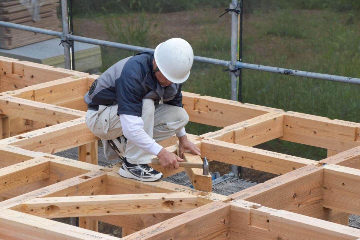 福岡県宗像市06　注文住宅建築現場リポート③　～上棟式・前半～