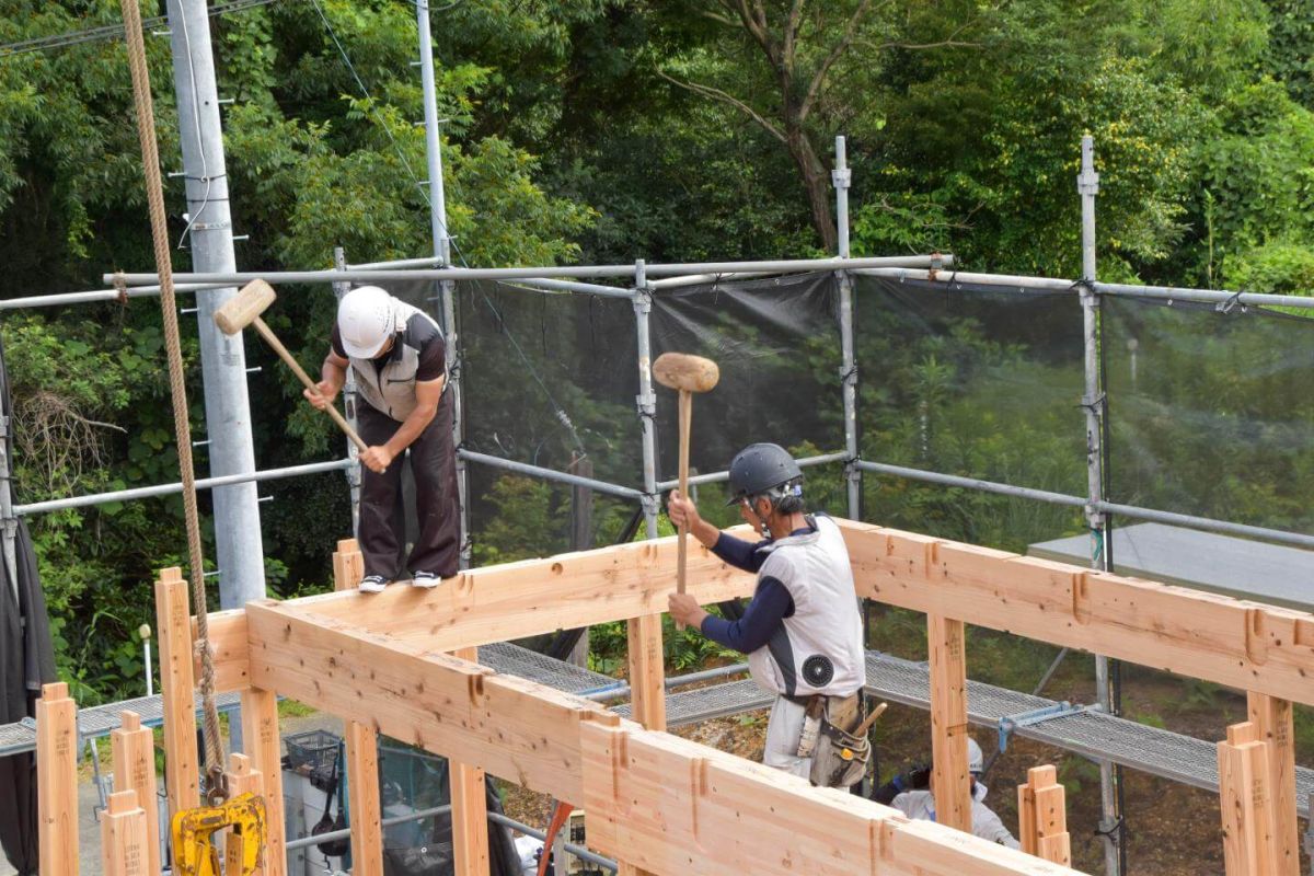 福岡県宗像市06　注文住宅建築現場リポート③　～上棟式・前半～