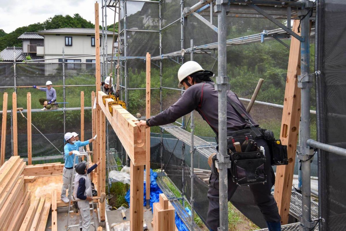 福岡県宗像市06　注文住宅建築現場リポート③　～上棟式・前半～