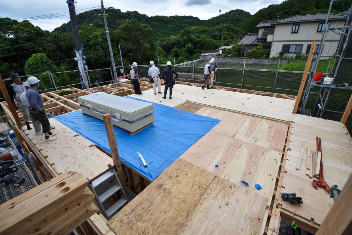 福岡県宗像市06　注文住宅建築現場リポート③　～上棟式・前半～