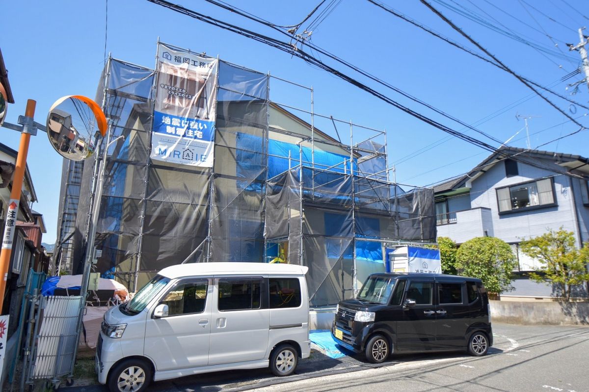 「福岡市早良区11」注文住宅現場リポート④【木工事】【中間検査】