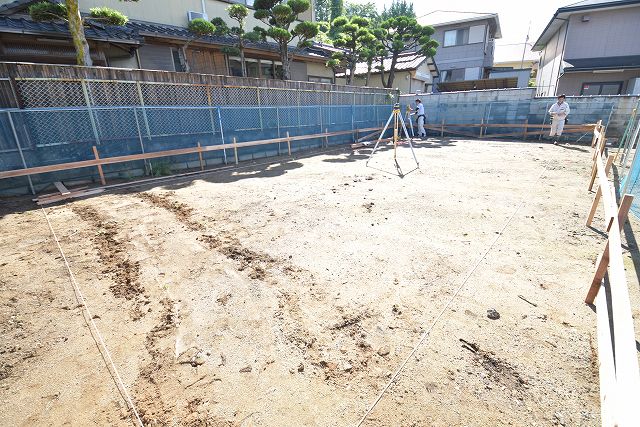 「福岡市東区07」注文住宅現場リポート①【基礎工事】【遣り方】