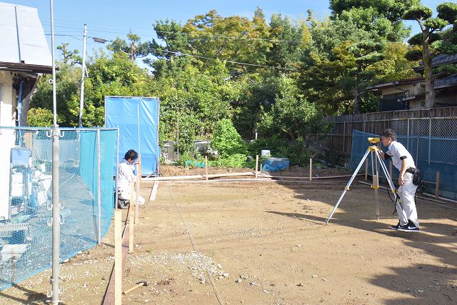 「福岡市東区07」注文住宅現場リポート①【基礎工事】【遣り方】