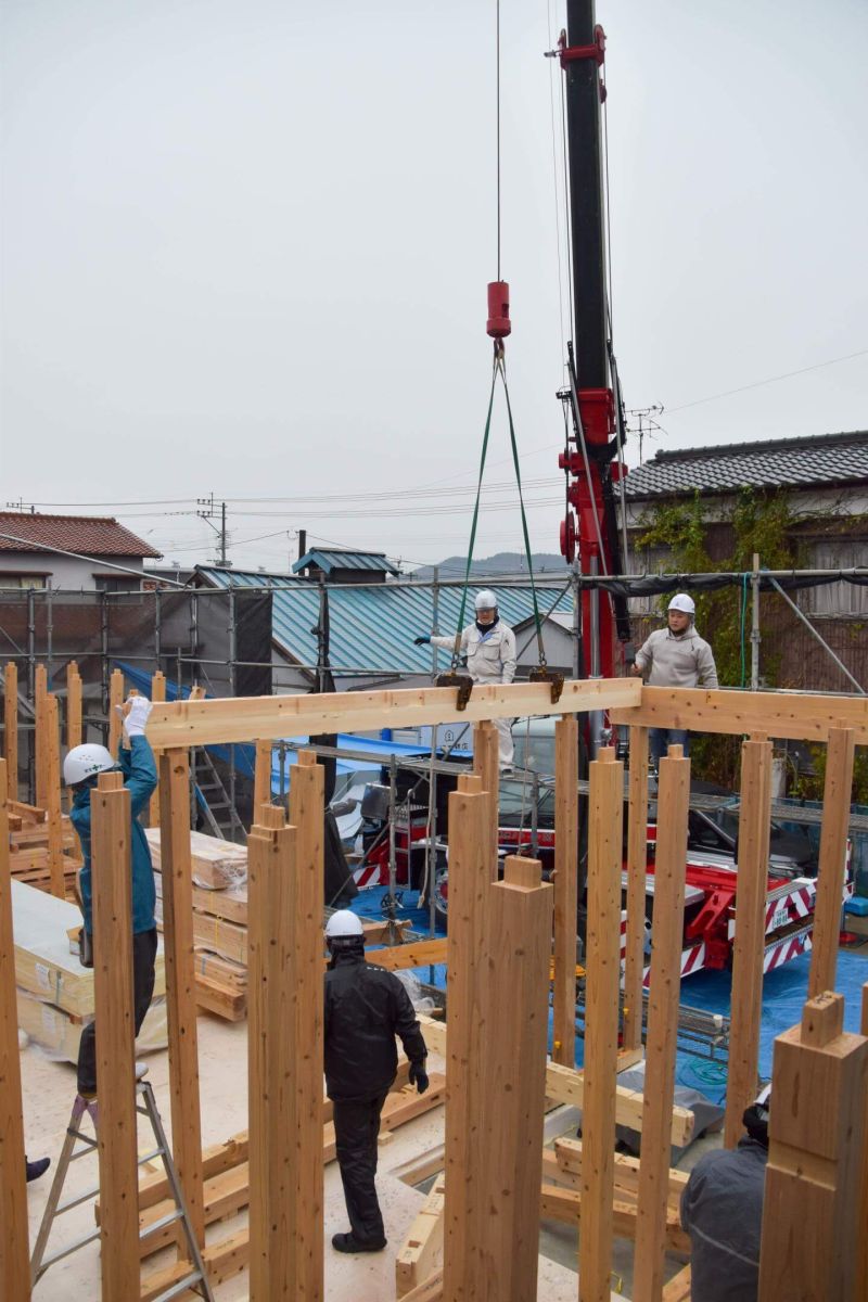 福岡県宮若市02　注文住宅建築現場リポート③　～上棟式・前編～