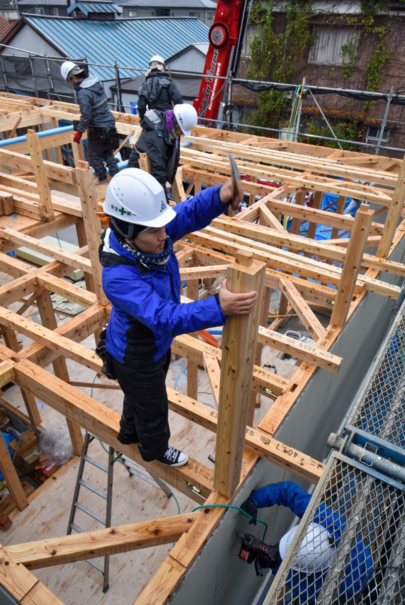 福岡県宮若市02　注文住宅建築現場リポート③　～上棟式・前編～