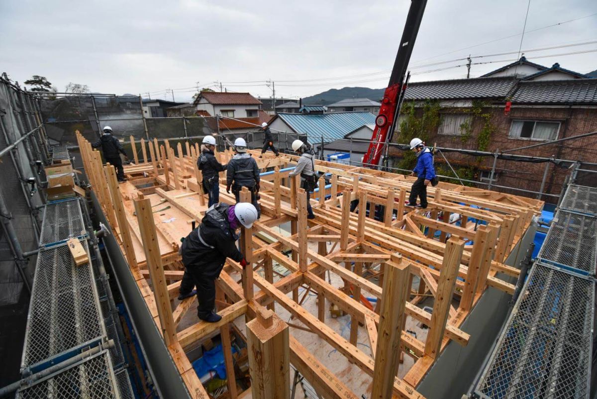 福岡県宮若市02　注文住宅建築現場リポート③　～上棟式・前編～