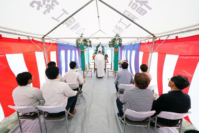 「糟屋郡03」注文住宅現場リポート①【地鎮祭】