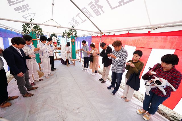 「糟屋郡03」注文住宅現場リポート①【地鎮祭】