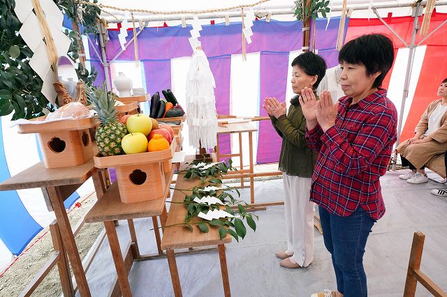 「糟屋郡03」注文住宅現場リポート①【地鎮祭】