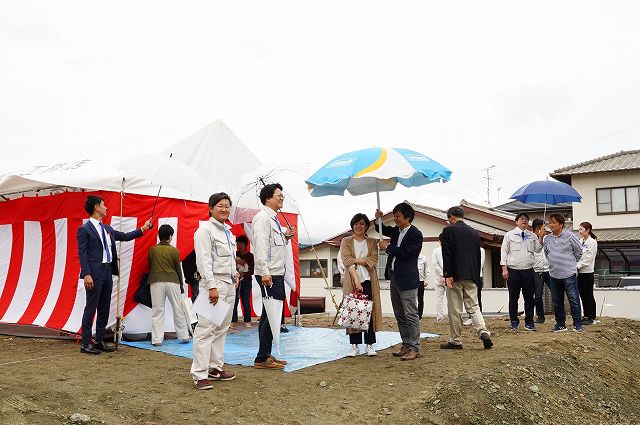 福岡県糟屋郡03　注文住宅建築現場リポート①　～地鎮祭～