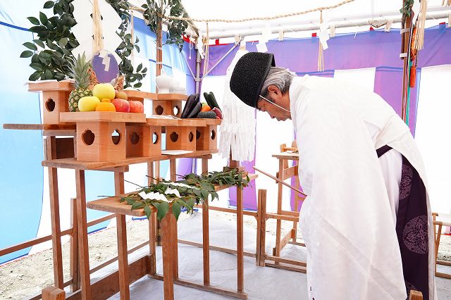 「糟屋郡03」注文住宅現場リポート①【地鎮祭】