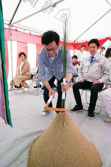 福岡県糟屋郡03　注文住宅建築現場リポート①　～地鎮祭～