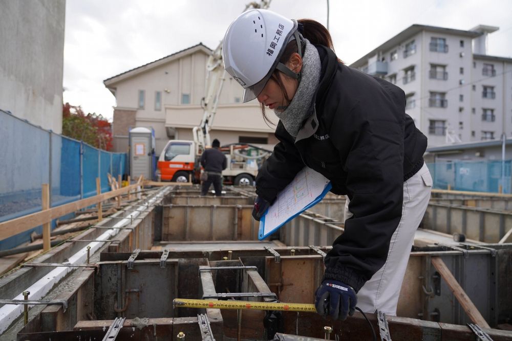 「福岡市南区市崎01」注文住宅現場リポート①【基礎工事】【立ち上がりコン】