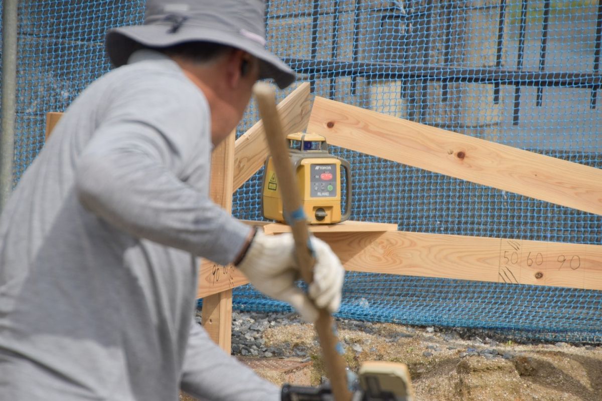 福岡県大野城市04　注文住宅建築現場リポート②　～基礎工事・砕石転圧～