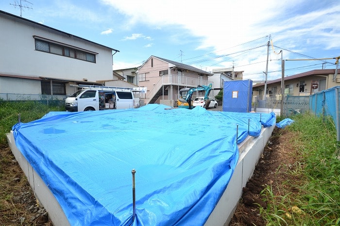 「福岡市南区五十川02」注文住宅現場リポート⑤【基礎工事】【給排水】