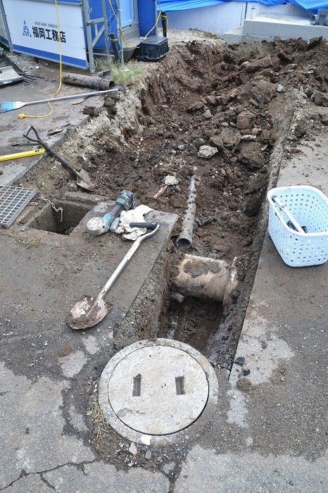 「福岡市南区五十川02」注文住宅現場リポート⑤【基礎工事】【給排水】