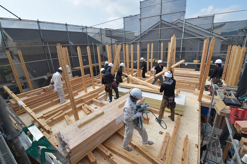 福岡県筑紫野市06　注文住宅建築現場リポート④　～上棟式～