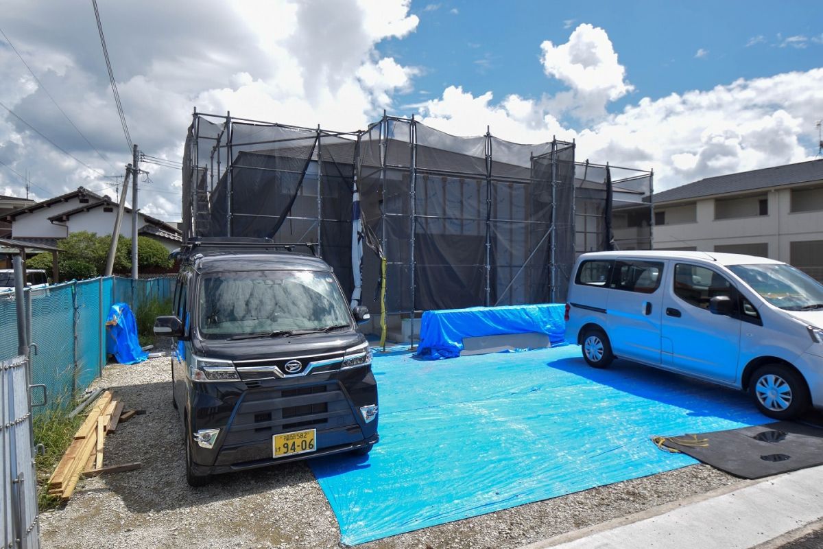 福岡県筑紫野市12　注文住宅建築現場リポート④　～木工事・石膏ボード施工〜