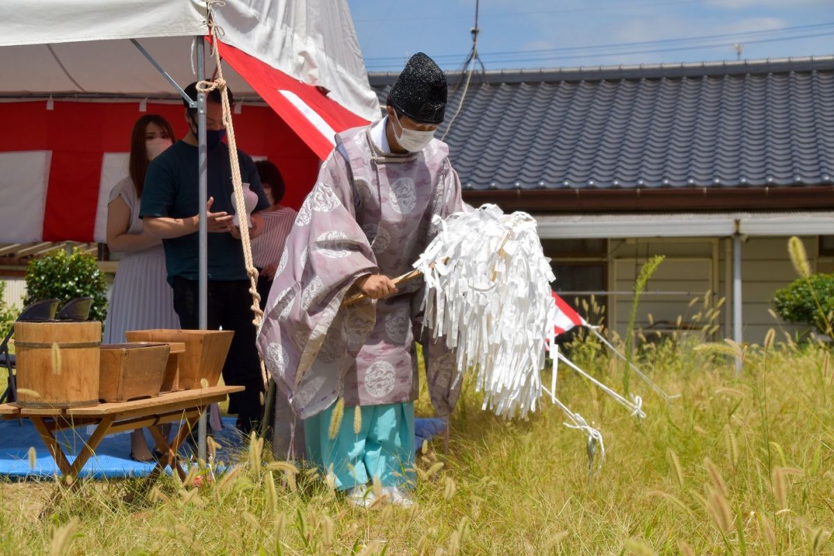 「糟屋郡志免町06」注文住宅現場リポート①【地鎮祭】