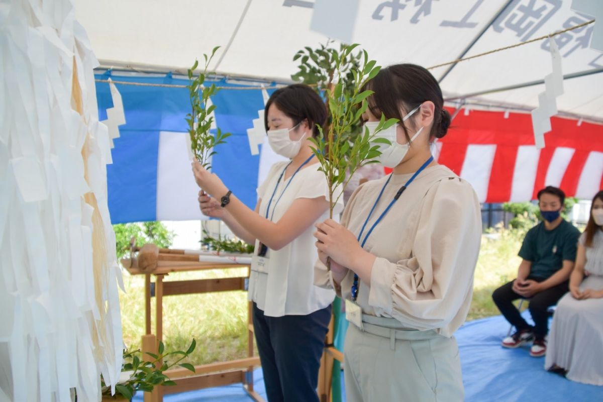 「糟屋郡志免町06」注文住宅現場リポート①【地鎮祭】