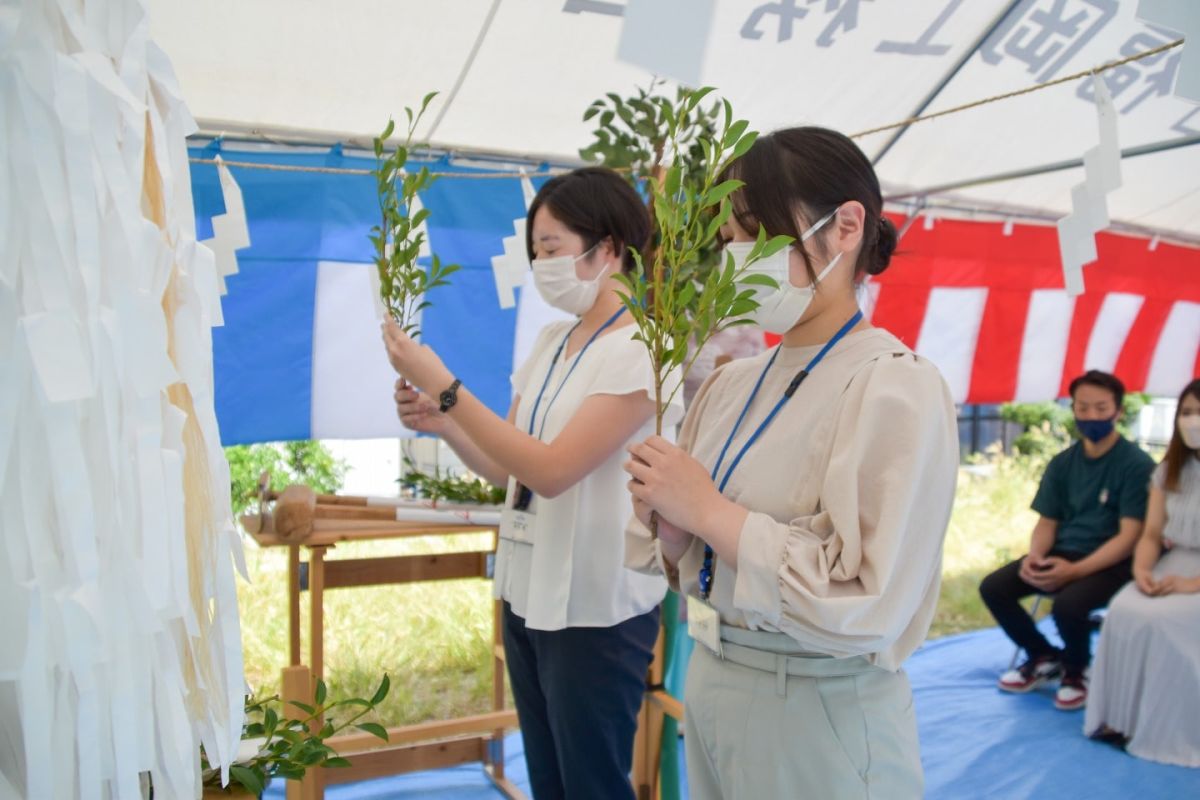 福岡県糟屋郡志免町06　注文住宅建築現場リポート①　～地鎮祭～