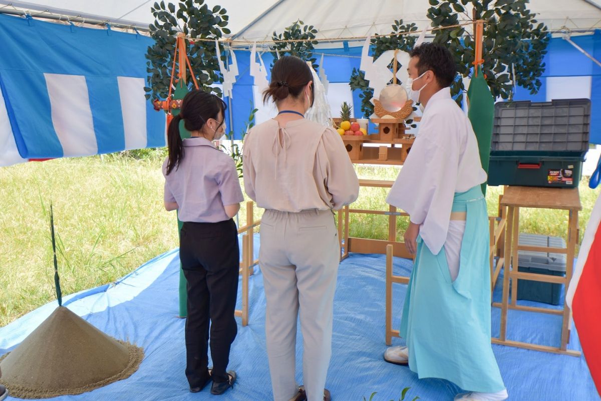 「糟屋郡志免町06」注文住宅現場リポート①【地鎮祭】