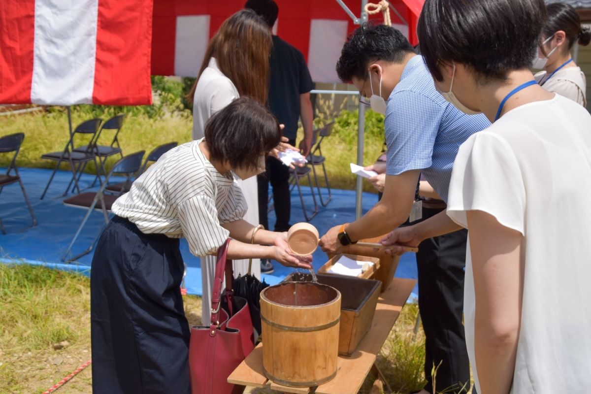 福岡県糟屋郡志免町06　注文住宅建築現場リポート①　～地鎮祭～