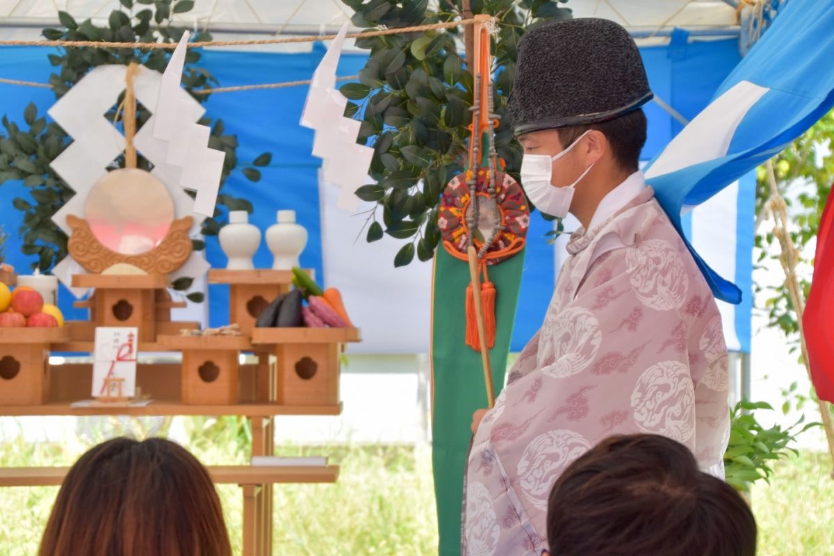 福岡県糟屋郡志免町06　注文住宅建築現場リポート①　～地鎮祭～