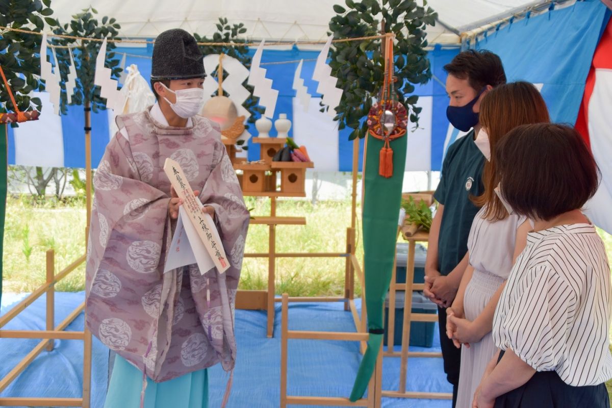 「糟屋郡志免町06」注文住宅現場リポート①【地鎮祭】