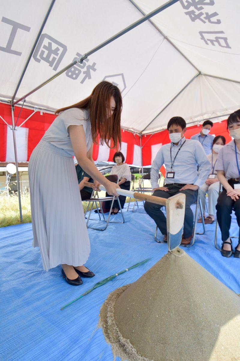 福岡県糟屋郡志免町06　注文住宅建築現場リポート①　～地鎮祭～