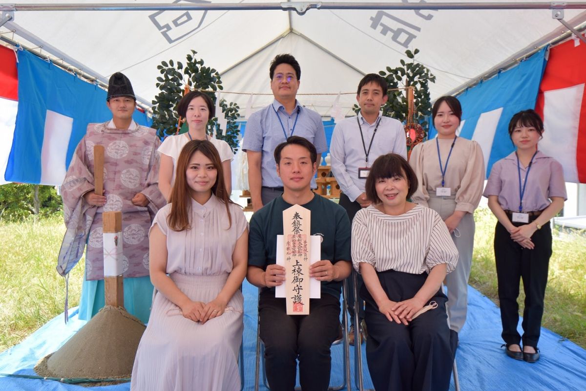 「糟屋郡志免町06」注文住宅現場リポート①【地鎮祭】