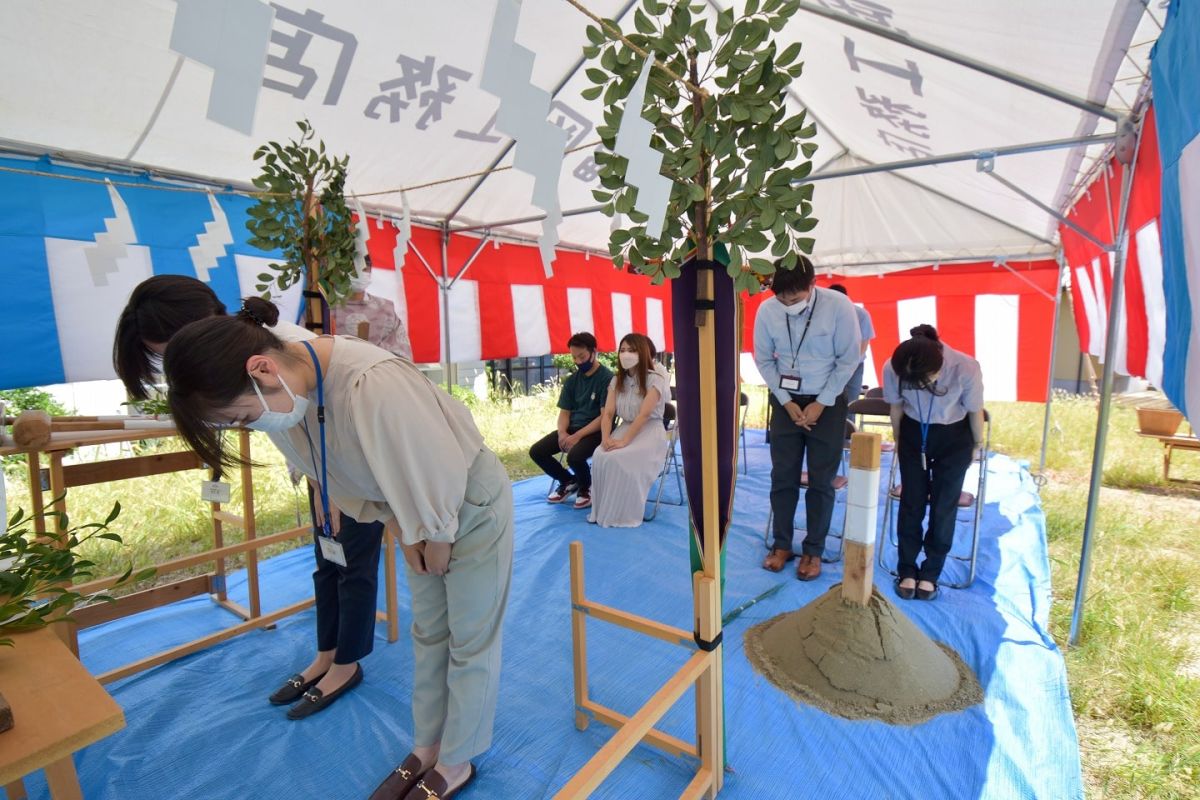「糟屋郡志免町06」注文住宅現場リポート①【地鎮祭】