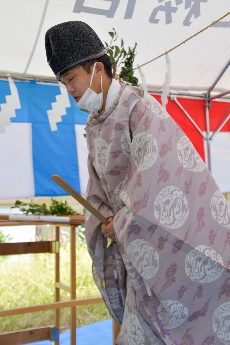 福岡県糟屋郡志免町06　注文住宅建築現場リポート①　～地鎮祭～