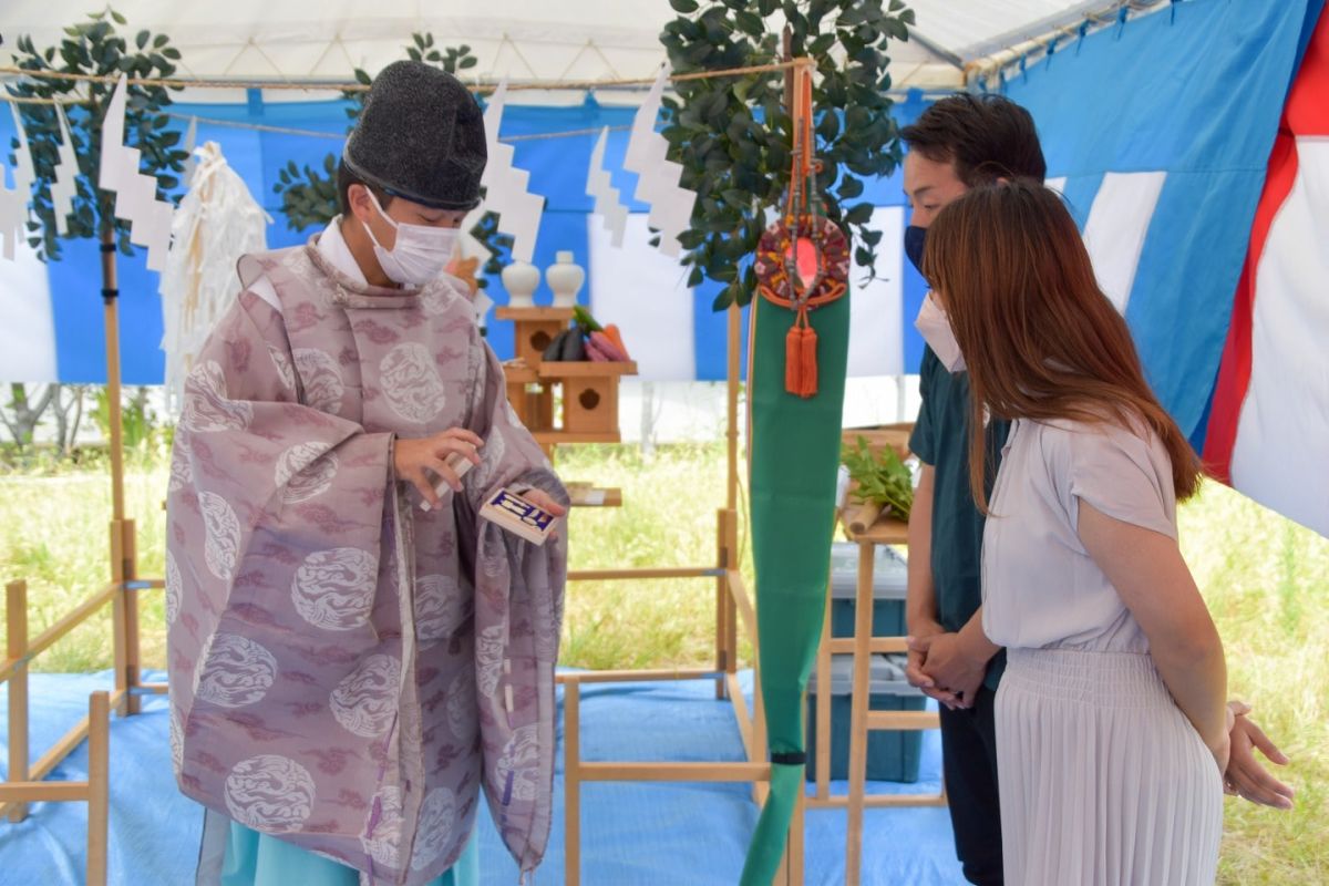 「糟屋郡志免町06」注文住宅現場リポート①【地鎮祭】
