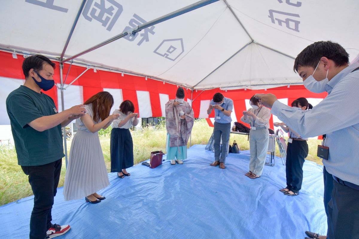 「糟屋郡志免町06」注文住宅現場リポート①【地鎮祭】