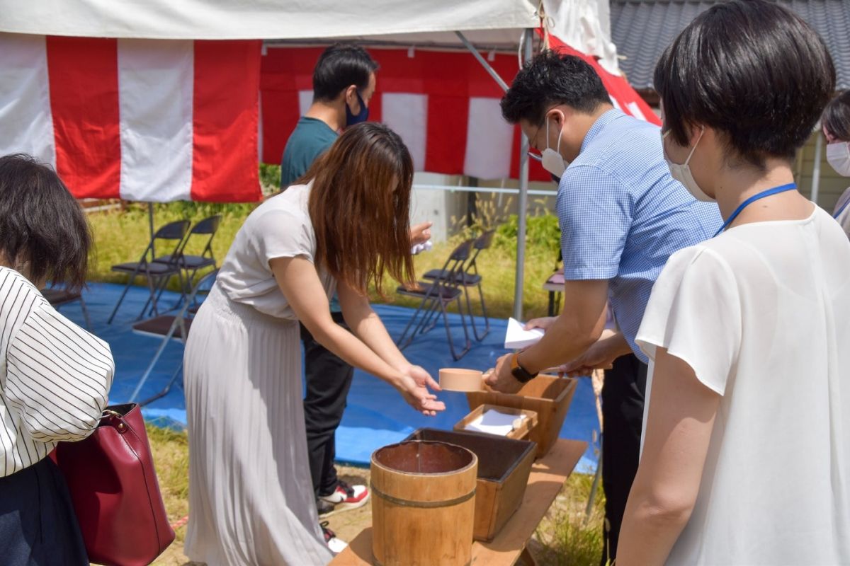 福岡県糟屋郡志免町06　注文住宅建築現場リポート①　～地鎮祭～