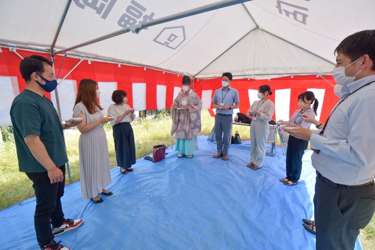「糟屋郡志免町06」注文住宅現場リポート①【地鎮祭】